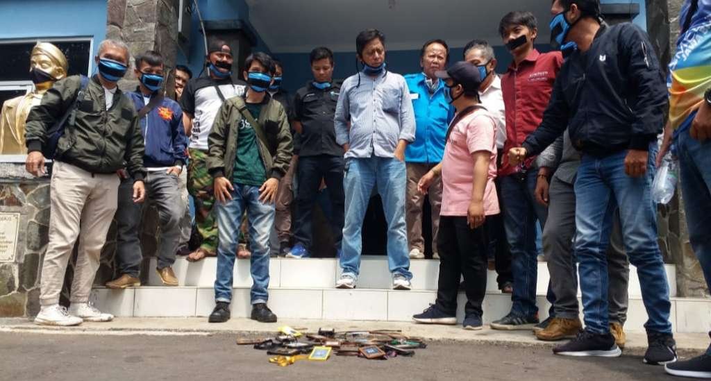 Protes Atas Terjadinya Anarkisme Terhadap Wartawan Tribun Jabar, PWI Cianjur Gelar Aksi Solidaritas