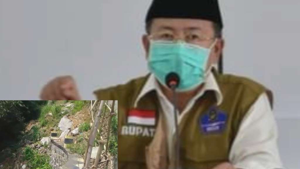 Dua Kali TPT Jalan Ambruk, Bupati Sebut : Teungteuingeun