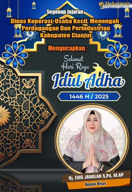 Diskuperdagin Cianjur, Selamat Hari Raya Idul Adha 2025