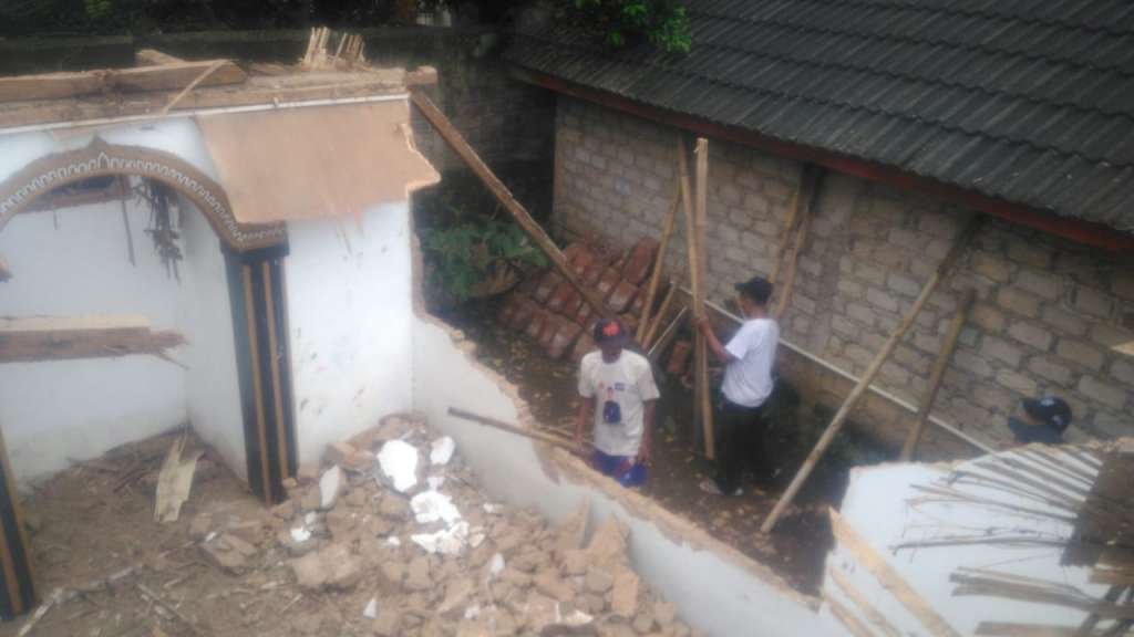 Mushola Arrohman KP. Warungkiara Ambruk, Butuh Perhatian Pemkab Cianjur