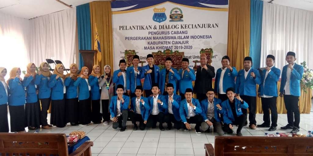 Usai di Lantik : PC PMII Siap Memberikan Warna Baik Untuk Pembangunan Kabupaten Cianjur