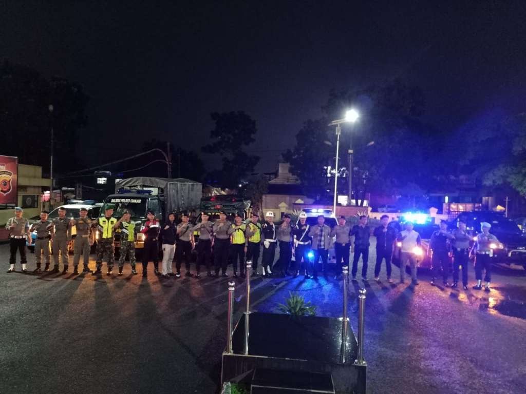 Jelang Pilkades Serentak, Polres Cianjur Melaksanakan Giat Patroli Gabungan