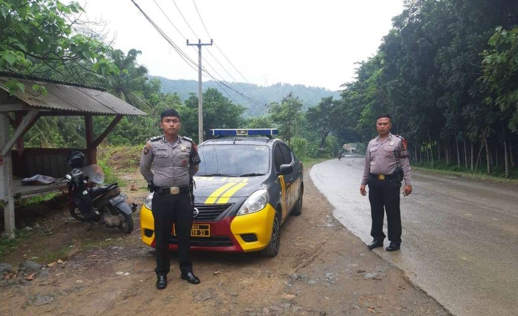 Antisipasi Kriminalitas, Sat Sabhara Polres Cianjur Patroli Perbatasan