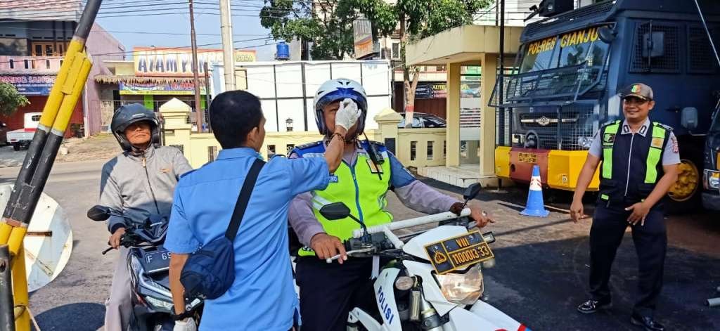 Tim CRT Polres Cianjur, Lakukan Pencegahan Dini Penularan Virus Corona