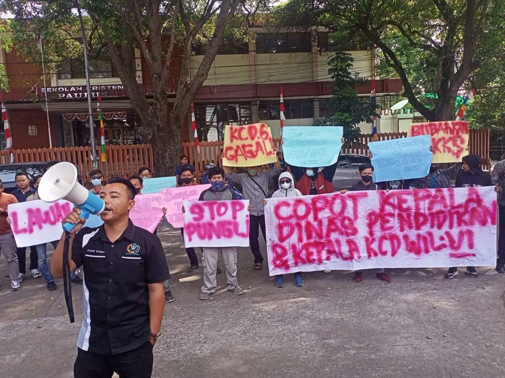 Demo Disdik, CAI Tuntut Gubernur Copot Kadisdik dan KCD Wilayah VI