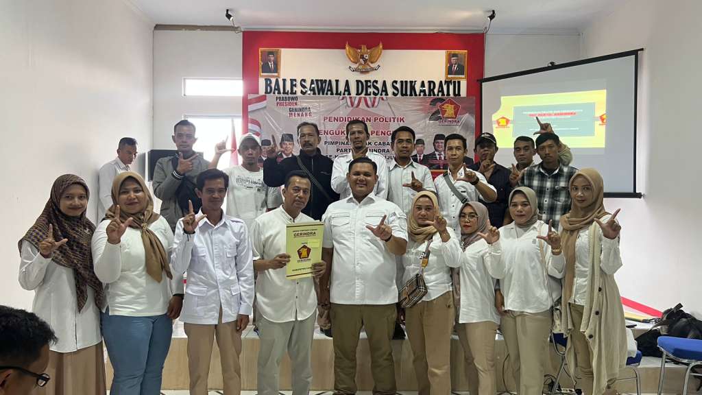 Hadapi Pemilu 2024, Ketua DPC Lantik 32 PAC Gerindra Kabupaten Cianjur