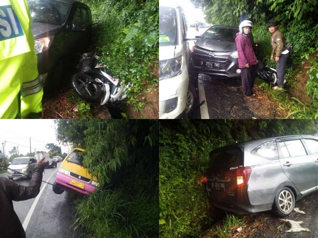 Hati hati Masuk Ruas Ciloto, Ada Tumpahan Solar Akibatkan Laka