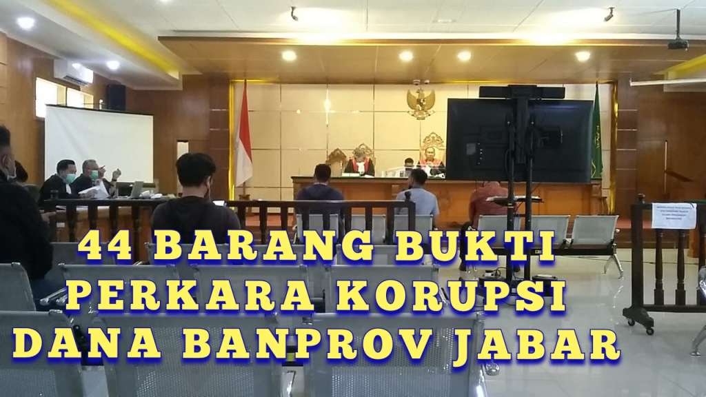 44 Barbuk Kasus Korupsi Dana Banprov Jabar