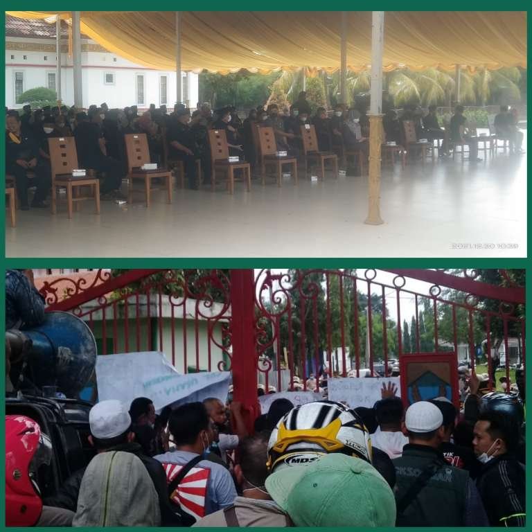 Pelantikan 115 Pejabat Sempat Diwarani Aksi Demo Ratusan Masa