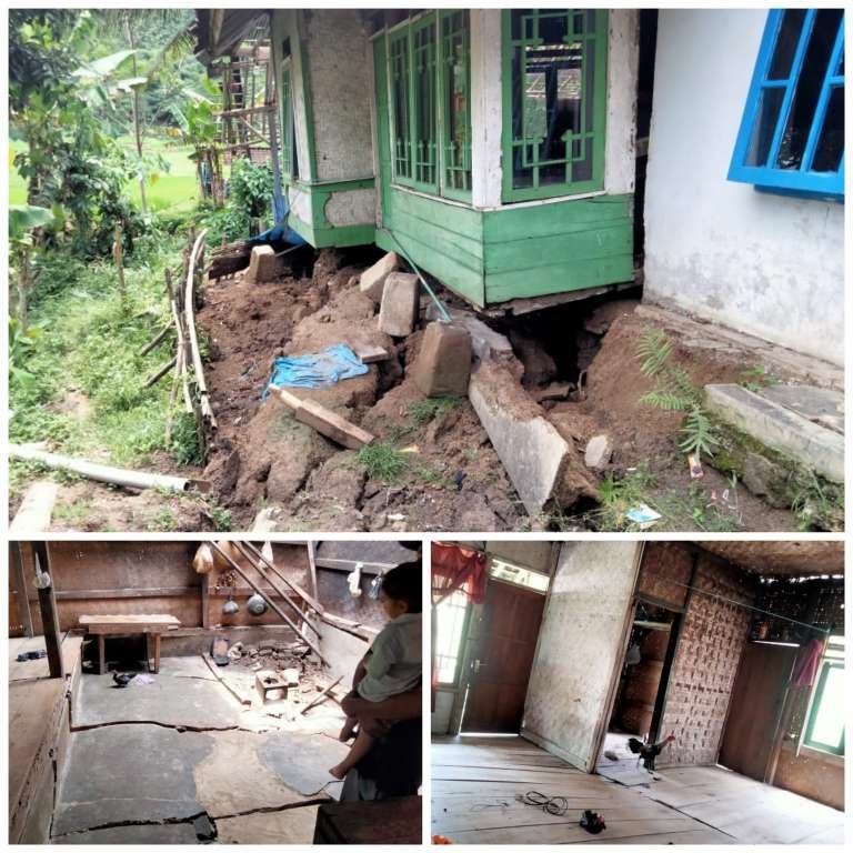 Waspada!! Pergesaran Tanah di Sindangbarang